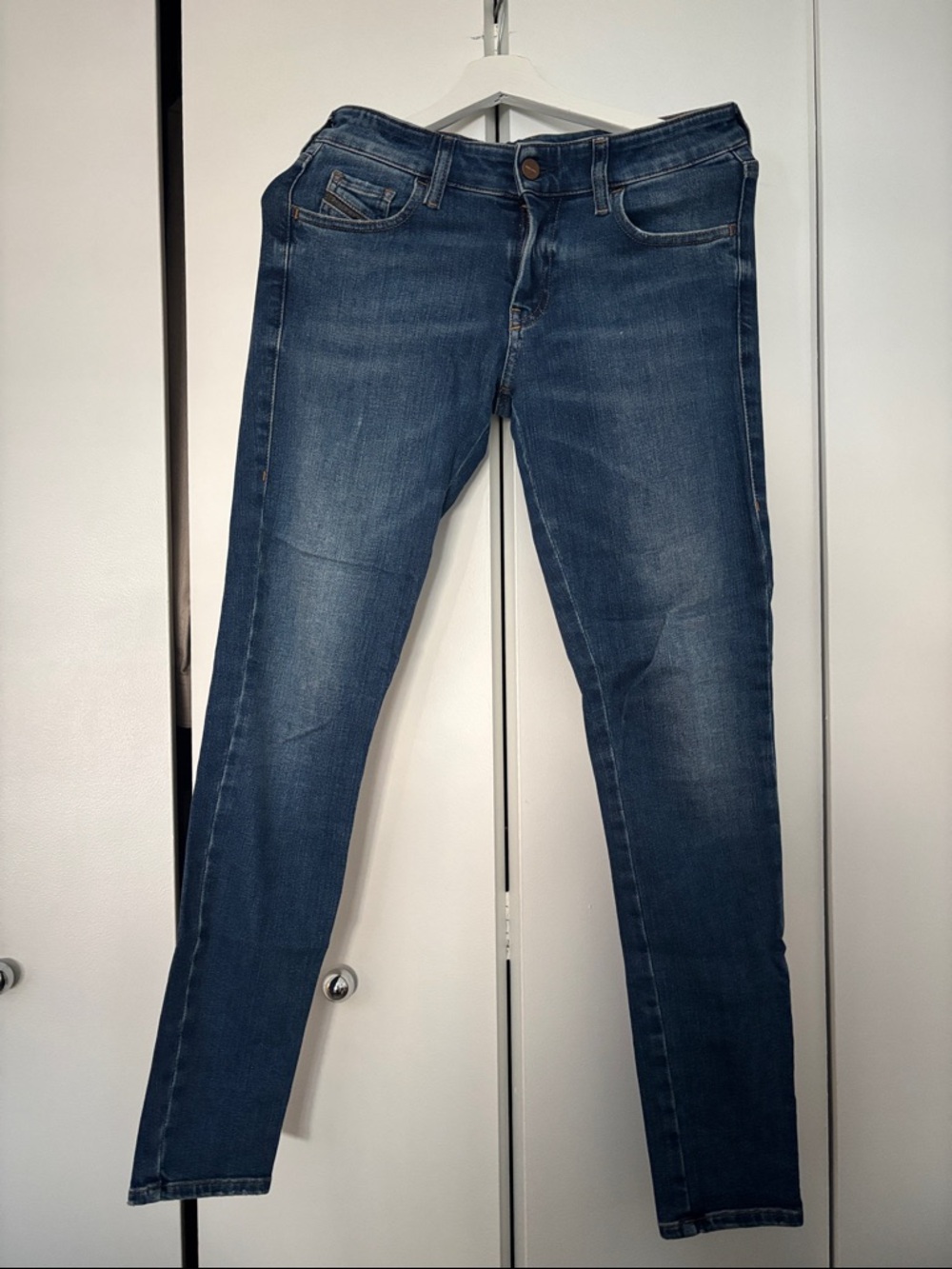 Diesel Women's Skinny Jeans in Dark Blue Wash